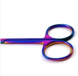 Tijeras de Iris Dentales de Alta Calidad con Recubrimiento Múltiple, Punta Curva, Acero Inoxidable Alemán Quirúrgico, Manual - Product Image 6