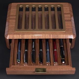 Juego de Plumas de Regalo de Lujo de Alta Calidad WRITING BAMBOO, Pluma de Madera con Logotipo Grabado Personalizado y Caja de Madera - Product Image 4