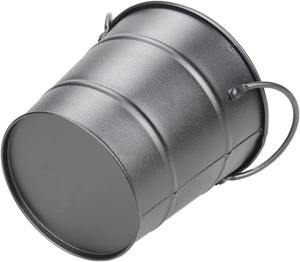 Seau à usage polyvalent noir fini seau à glace taille personnalisée seau à vin seau à bière refroidisseur maison cuisine usage mariage fêtes déco - Product Image 4