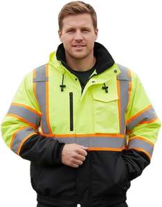 Vestes de travail de sécurité réfléchissantes de haute qualité pour hommes, vestes à haute visibilité pour hommes - Product Image 1