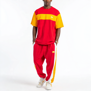 Camiseta de sublimación de verano, chándal, camiseta de manga corta con tinte de corbata para hombre, conjunto de pantalones lavados, camiseta Vintage con tinte de corbata, chándales - Product Image 5