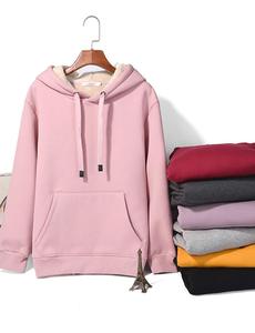 Sudadera con capucha lisa en blanco para mujeres/niñas calidad impresión personalizada manga larga mujeres sudaderas/alta calidad transpirable - Product Image 3
