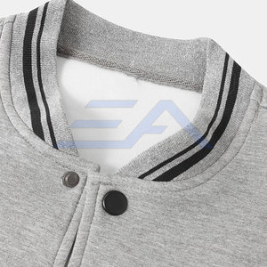 Veste de survêtement pour homme confortable et chaude pour l'hiver, col montant, logo frontal, respirante, écologique, de haute qualité, coupe-vent en coton - Product Image 3