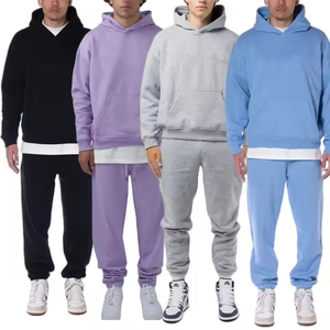 Ensemble survêtement homme hiver respirant en coton, sweat à capuche et pantalon de jogging, personnalisable, streetwear oversize, processus OEM/ODM Impex - Product Image 5