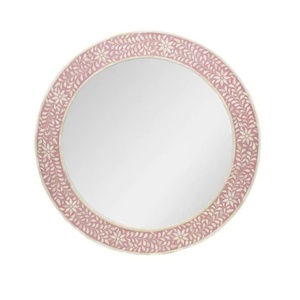 Miroir mural en incrustation d'os de qualité supérieure avec un design complexe sculpté à la main, miroir mural décoratif artisanal pour l'intérieur - Product Image 1