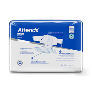 Attends Brief Extra Heavy Absorbency XL. Bag 25. Adult Incontinence Diapers Odour Control nappies For Adults (Waist: 58"-63") - Product Image 6