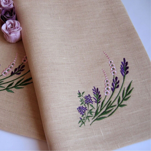 Serviettes en tissu de broderie serviettes de table lavables douces réutilisables pour la Table à manger OEM de dîner de famille de fête de mariage - Product Image 2