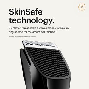 Tondeuse électrique rechargeable pour poils du pubis masculin, utilisation humide/sèche, têtes de lame en céramique remplaçables (IPX7), charge sans fil - Product Image 5