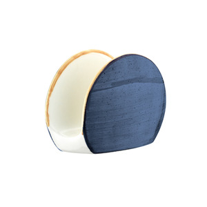Porte-serviettes en porcelaine de luxe Bonna Dusk Vanta 10 cm, accessoire de table moderne et élégant pour les présentations de fête - Product Image 1