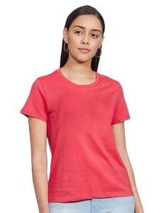Max T-shirt solide à manches courtes pour femmes OEM Design personnalisé et logo imprimé T-shirts brodés OEM pour femmes - Product Image 1