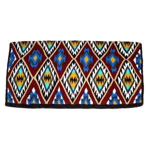 Western Show Horse Saddle Blanket Diseño de Nueva Zelanda Manta de sillín de lana hecha a mano Top Wool Saddle Pad Size - Product Image 1