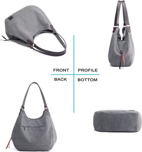 <span class=keywords><strong>Sac</strong></span> fourre-tout à <span class=keywords><strong>bandoulière</strong></span> en toile écologique <span class=keywords><strong>pour</strong></span> femmes avec logo personnalisé et grande capacité <span class=keywords><strong>pour</strong></span> faire du shopping - Product Image 4
