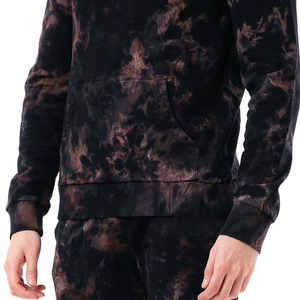 Chándal de lana de algodón de gran tamaño para hombre, conjuntos de Sudadera con capucha desgastada estampada informal de invierno con lavado ácido con logotipo distintivo - Product Image 3