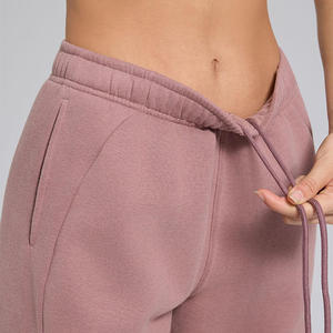 Casual Loose Streetwear Flat Front Sports Pants Running Fitness Yoga Autumn Winter <b>Thick</b> Drawstring Womens Sportswear - Product Image 2