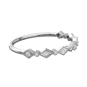 Diamant rond avec alliance pour elle - Product Image 3