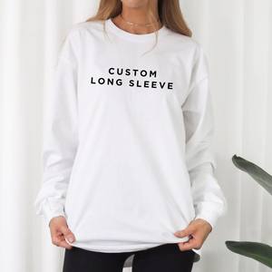 Camiseta de algodón para mujer, camisetas informales de manga larga con cuello redondo, Top corto de Moda de Primavera y otoño de Color sólido, Tops de manga larga para mujer de talla XS - Product Image 1