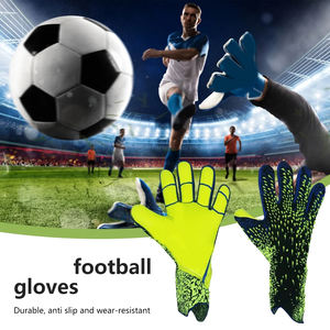 Gants en cuir de gardien de but de taille confortable de couleur verte épaissie respirante du Pakistan derniers gants de gardien de but de conception - Product Image 3