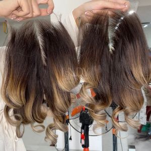 Extensiones de Cabello Humano Vietnamita de la Más Alta Calidad, Color Ombre, Cabello Virgen y Elástico, Juego de Paquetes con Cierre 2025 - Product Image 1