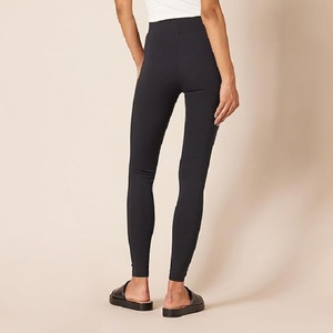Fait sur mesure 95% coton 5% couleur noire taille haute dames Leggings meilleur prix Bangladesh - Product Image 2