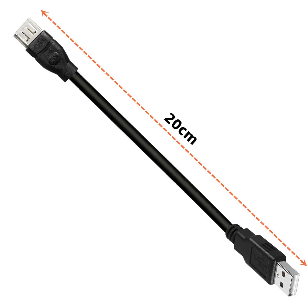 חוט אש IEEE 1394 6 פינים מתאם USB נקבה F ל-USB M כבל זכר למדפסת, מצלמה דיגיטלית, סורק, דיסק קשיח 0.2 מ'