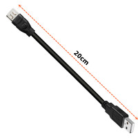 Firewire IEEE 1394 Adaptateur USB 6 broches femelle F vers USB M Câble mâle pour imprimante, appareil photo numérique, scanner, disque dur 0.2m