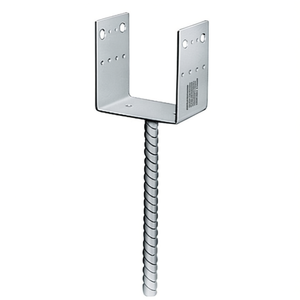 Base de support en acier galvanisé SIMPSON STRONG TIE PPD 120 x 90 x 126 x 5 mm pour encastrer dans le béton 5.0 + Garages, auvents, abris de voiture - Product Image 3