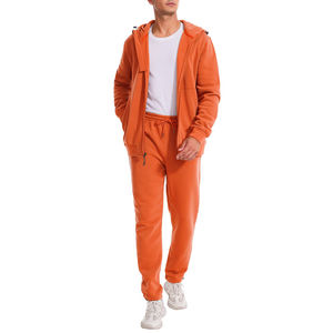 Conjunto Deportivo Personalizado para Hombre con Cremallera, Pantalones Deportivos y Sudadera con Capucha, Conjunto de Dos Piezas, Chándales con Cremallera para Hombre - Product Image 5