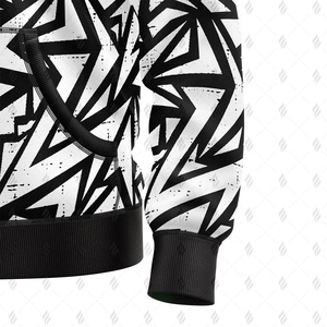 Sweat à capuche d'hiver personnalisé en tricot de coton, couleur unie, décontracté, respirant, texture douce, poche surdimensionnée, nouveauté - Product Image 2