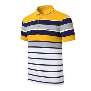 Camiseta Polo Clásica a Rayas para Hombre, Verano 2026, Algodón, Manga Corta, Bordada, Informal de Negocios, Venta al por Mayor - Product Image 6