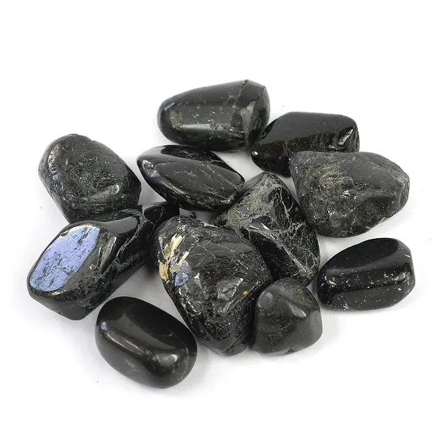 Neueste Hochwertige schwarze Turmalin getrommelt Großhandel Edelstein Heil kristall Tumble Stein für Erdung und Meditation