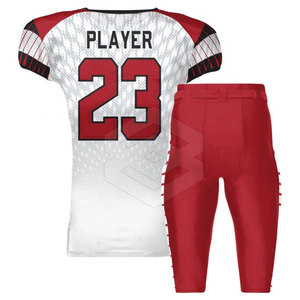 Uniforme de football américain respirant à manches courtes 100% polyester léger d'été personnalisable vêtements de sport fabriqué au Pakistan - Product Image 3