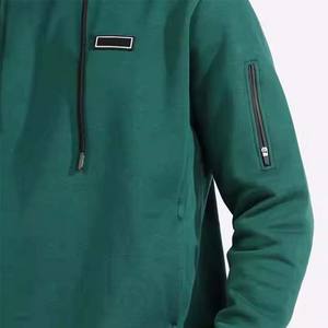 Sweat-shirts décontractés d'hiver pour hommes, 100% coton molletonné, coupe ajustée, doublure à motif écossais, vente en gros et personnalisation - Product Image 3