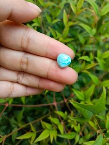 พลอยลาริมาร์ทรงหัวใจอัญมณีหลากสีสำหรับทำเครื่องประดับอัญมณีทรงหลวมปรับเทียบขนาด - Product Image 4