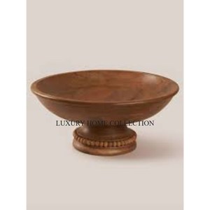 Bol de service élégant en bois avec une finition en bois naturel parfait pour compléter votre décor de cuisine ou de salle à manger - Product Image 3