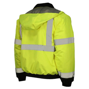 Safety Vest Construction Logo High Visibility Led Work Engineer <b>Jacket</b> Pockets Zipper Reflective Ronpex Unisex Needle Detection - Product Image 4
