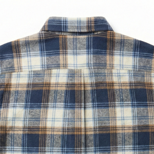 Heavyweight Lumberjack Flannel Shirt 100% Cotton Brushed Plaid Check Button Long <b>Sleeve</b> Warm Winter Formal Unisex Plus Size - Product Image 4