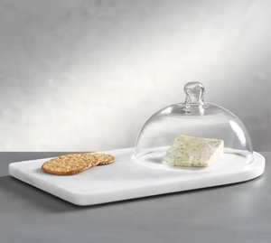 Ustensiles de cuisine de qualité supérieure Planche à découper en bois de marbre blanc Planche à découper en marbre gris Emballée dans une boîte - Product Image 1