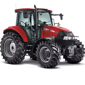 Tractor agrícola Case IH 75C con cargador frontal, 4x4, rojo, para trabajo en campos y graneros. - Product Image 3