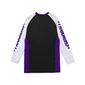 Logotipo personalizado impreso transpirable duradero de manga larga MMA Rashguard poliéster/nailon sublimación camisa de compresión logotipo frontal - Product Image 2