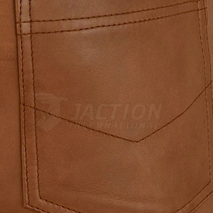 Pantalones de cuero de hombre hechos en fábrica de la mejor calidad, pantalones de lona informales con cintura elástica al por mayor - Product Image 6