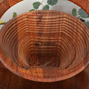 Panier à fruits secs en bois durable de qualité supérieure, fait à la main, multifonctionnel, pour le stockage de noix et de collations, pour les maisons modernes, Tradebyd - Product Image 3