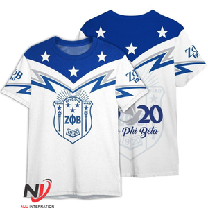 Haute qualité personnalisé pour femmes ELP Zeta Phi Beta sérigraphie sororité et fraternité tous les Logos imprimés T-shirts pour hommes - Product Image 3