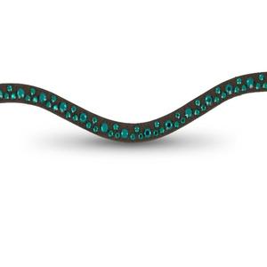 Banda Frontal para Caballo de Cuero con Cristales Brillantes, Estilo Moderno, Nueva Gama de Bandas Frontales de Cuero para Brida, Tamaños Personalizados - Product Image 3