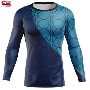 Rash Guard-Chemises à manches longues en polyester spandex à séchage rapide pour hommes - Product Image 3