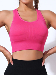 Sujetador deportivo personalizado de alta calidad para mujer, ropa de entrenamiento, ropa de gimnasio, de Yoga Top, estampado ecológico de talla grande, novedad de 2025 - Product Image 6