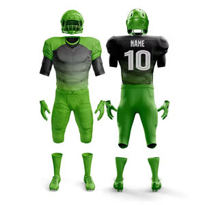 2025 ensemble d'uniformes de Football américain personnalisés tissu à séchage rapide respirant à manches courtes pour les équipes avec nom d'équipe personnalisé - Product Image 2