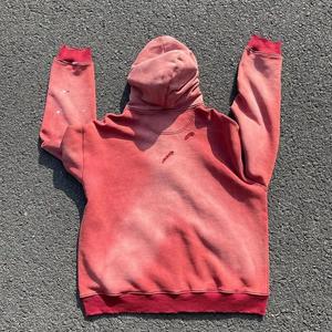 OEM Custom Acid Wash <b>Hoodie</b> Unisex Streetwear Oversized <b>Hoodie</b> with Personalized Logo Printing Bulk Wholesale - Product Image 5