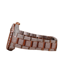 Reloj Exclusivo de Diseño con Diamantes Moissanite para Hombre, Reloj de Pulsera de Acero Inoxidable con Visualización de Fecha, Reloj de Alta Calidad - Product Image 2