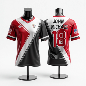 Mens personalizado sublimado Softball Baloncesto Fútbol Pesca Jerseys Malla transpirable Cuello redondo Ropa deportiva al por mayor - Product Image 5