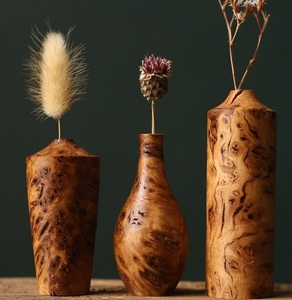 Maceta de madera para plantas de interior, decoración de jardín, Patio, maceta de madera Natural rústica hecha a mano para Decoración - Product Image 4